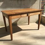 Table in solid oak, 50s
