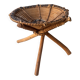 African rattan low stool