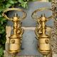 2 wall sconces in brass Empire style