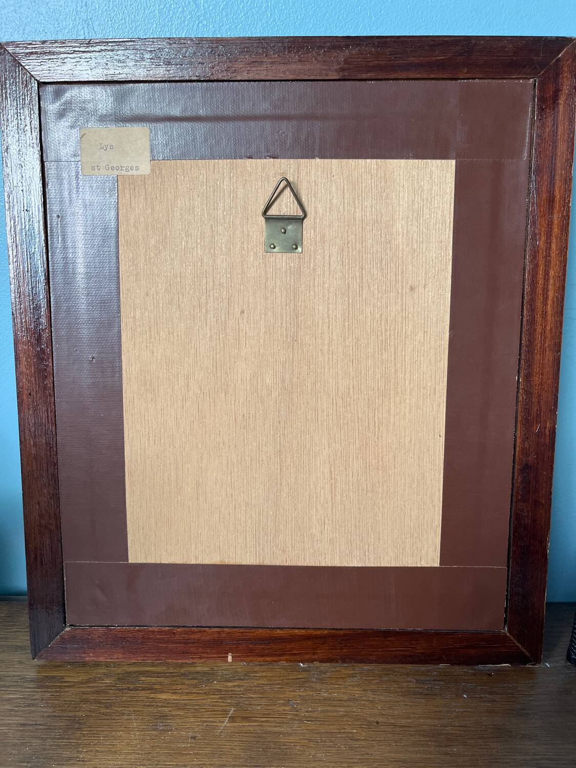 Landscape Painting Lily Saint Georges - Oil Wood Frame