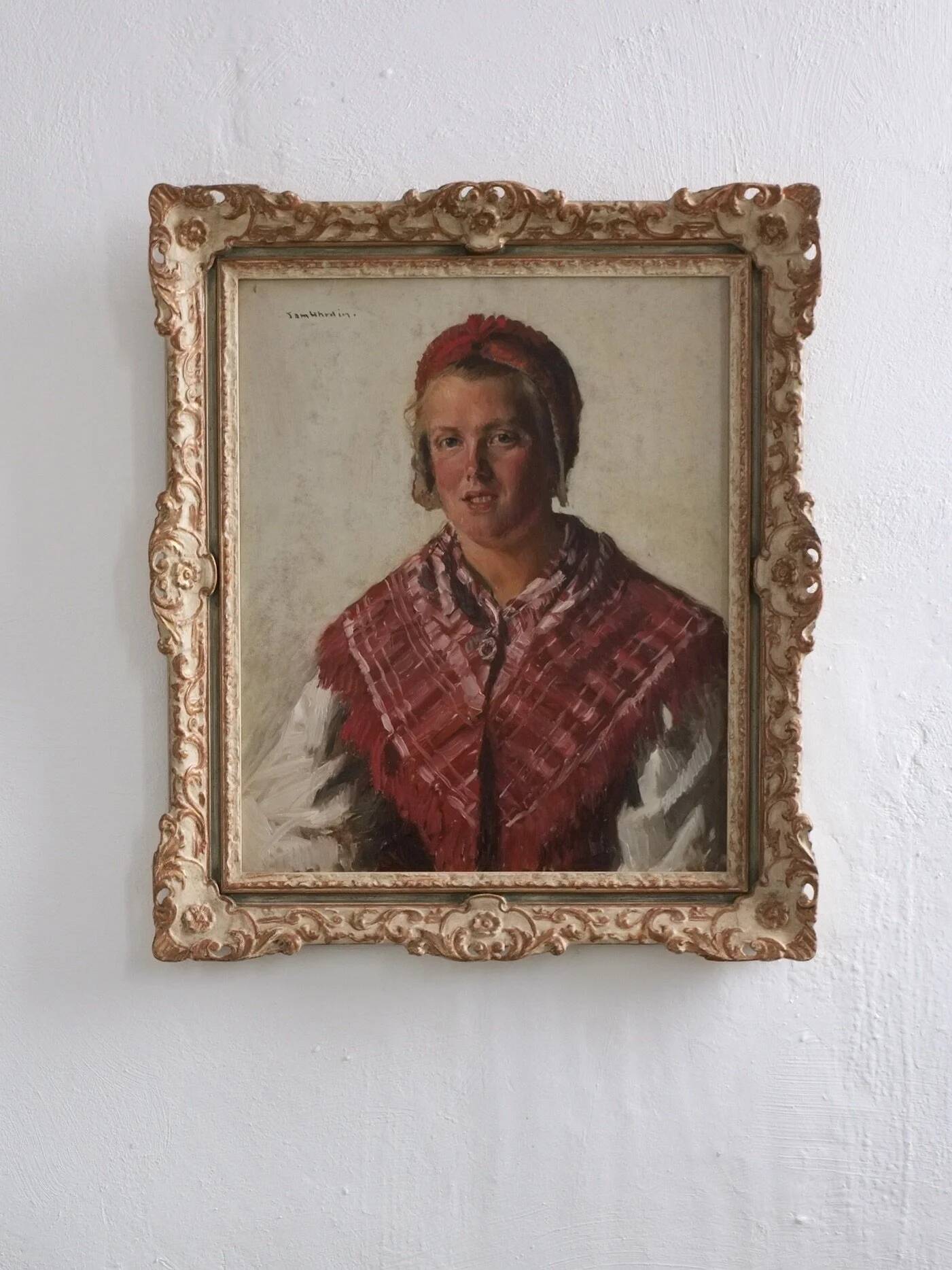 Vintage portrait of a woman by Sam Uhrdin | Sweden | 1920s