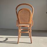 Chaise cannée en bois naturel