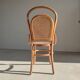 Canned chair in natural wood