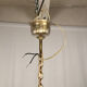 Chandelier with tassels with five arms of light, gilded metal, late 19th century