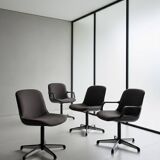 4 fauteuils Comforto design allemand – pièces numérotées (Steelcase)