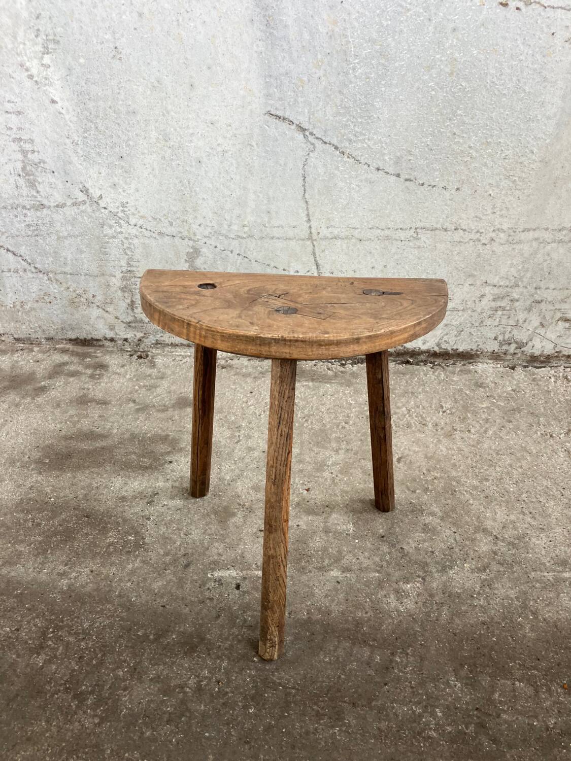 Brutalist tripod stool