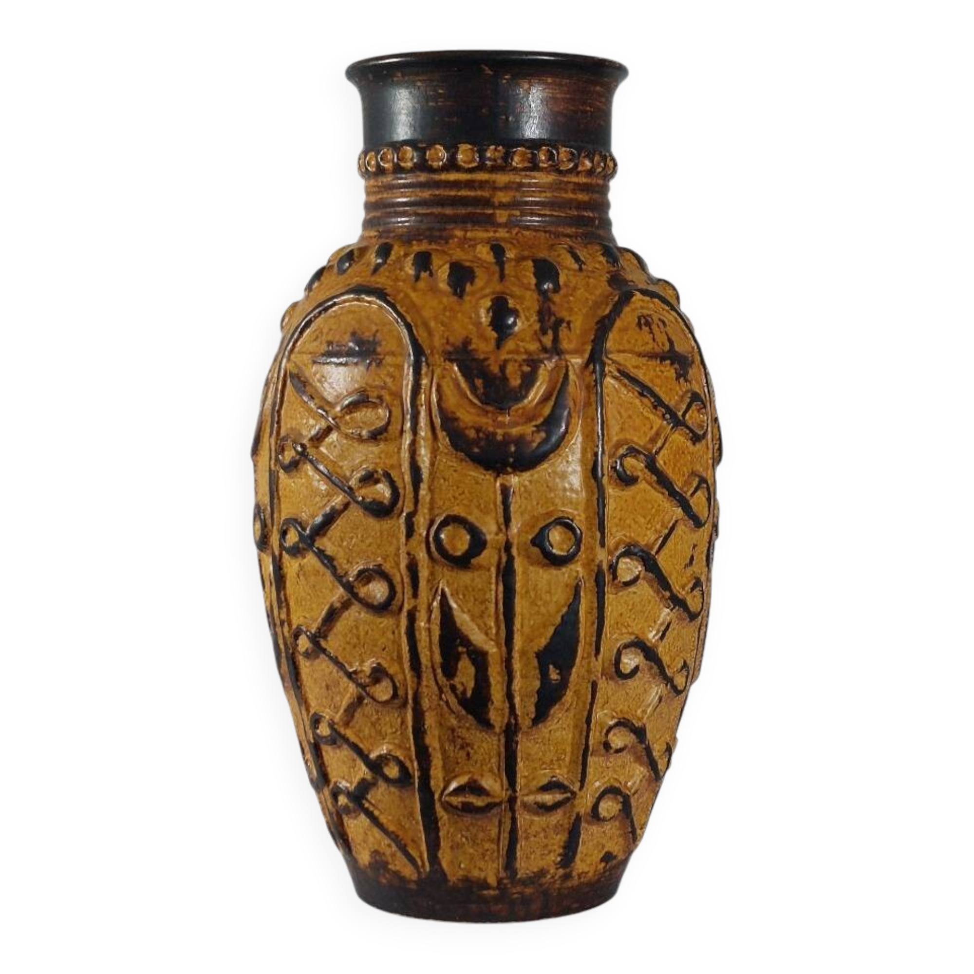 Bay Keramik vintage sun vase from the 1950s in West Germany.