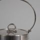Crystal biscuit barrel with silver-plated mounts and handle, Austrian cut, 1920s.