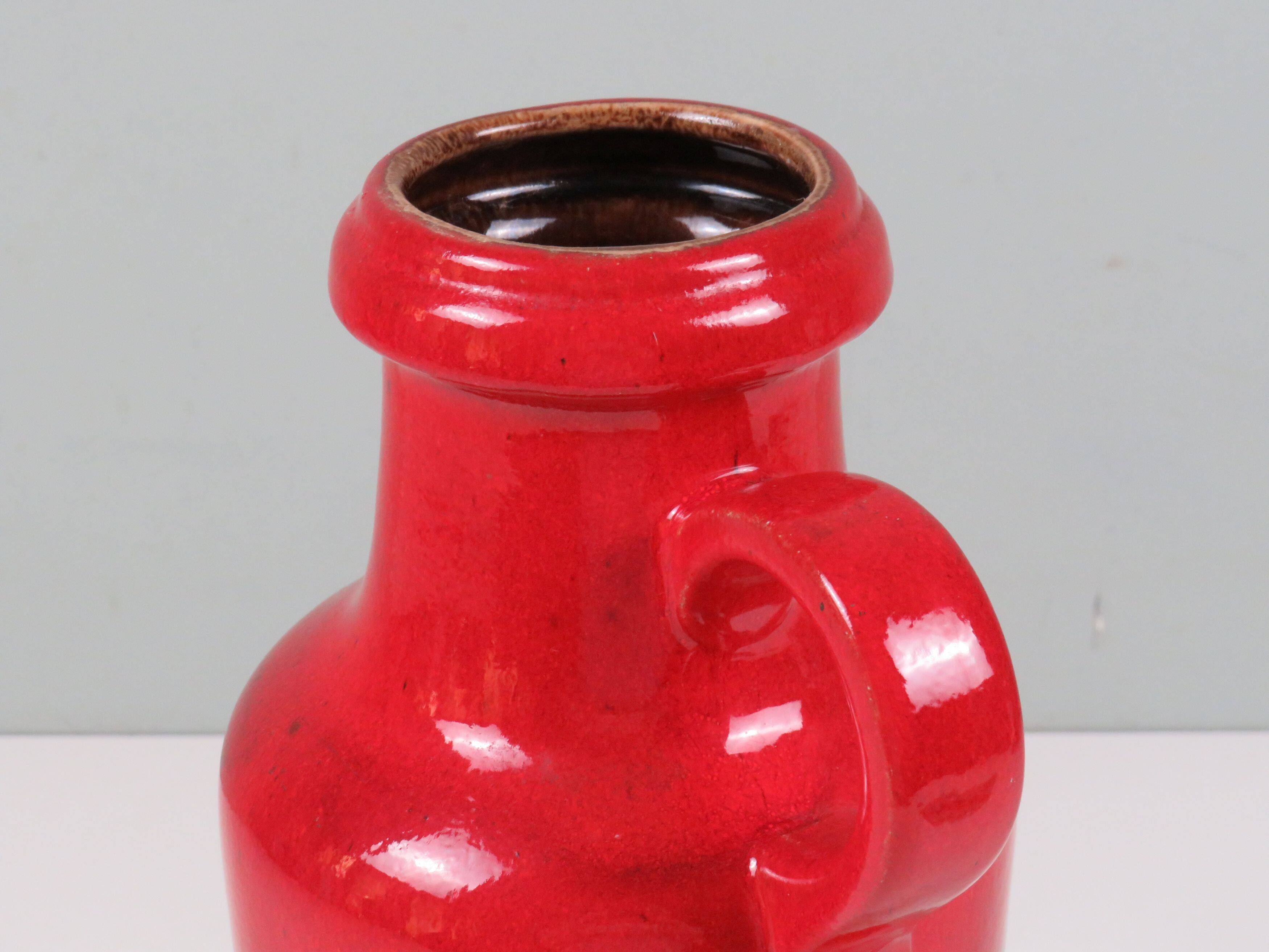 Large Scheurich “Fat Lava” vase with handle – West Germany, model 407-3
