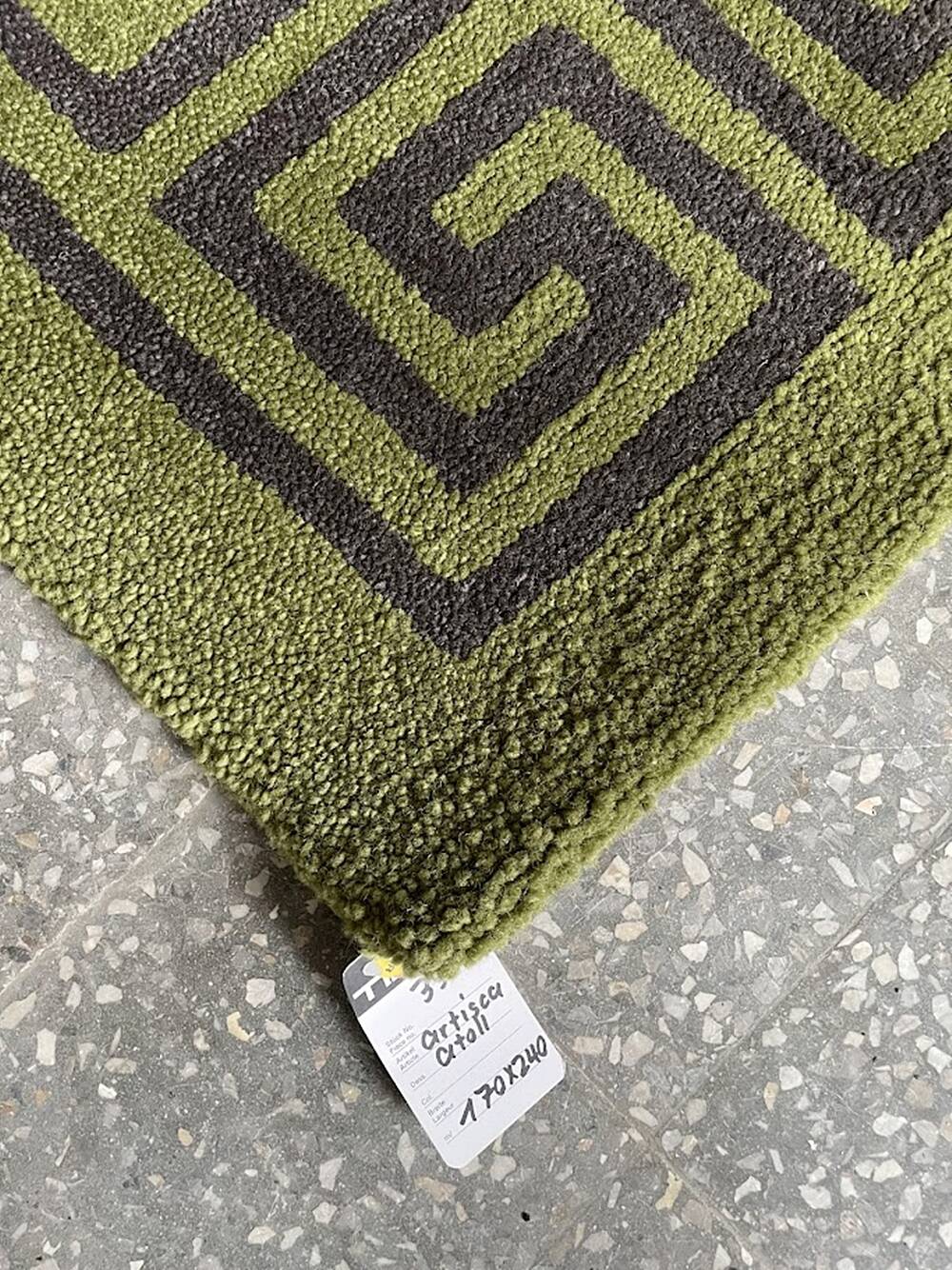 Hand Tufted Rug by Artistica Atoll, Tisca Switzerland 1980s