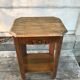 Ancienne table d’appointart deco bois vintage