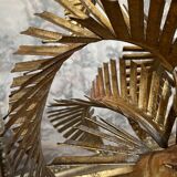 Golden palm floor lamp 70s