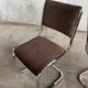 Paire de chaises chromées vintage 1970