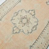 5x9 Soft Orange Handwoven Vintage Persian Rug, 157x263 Cm