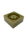 Mid-century green ceramic ashtray, Sicart Italy 1969