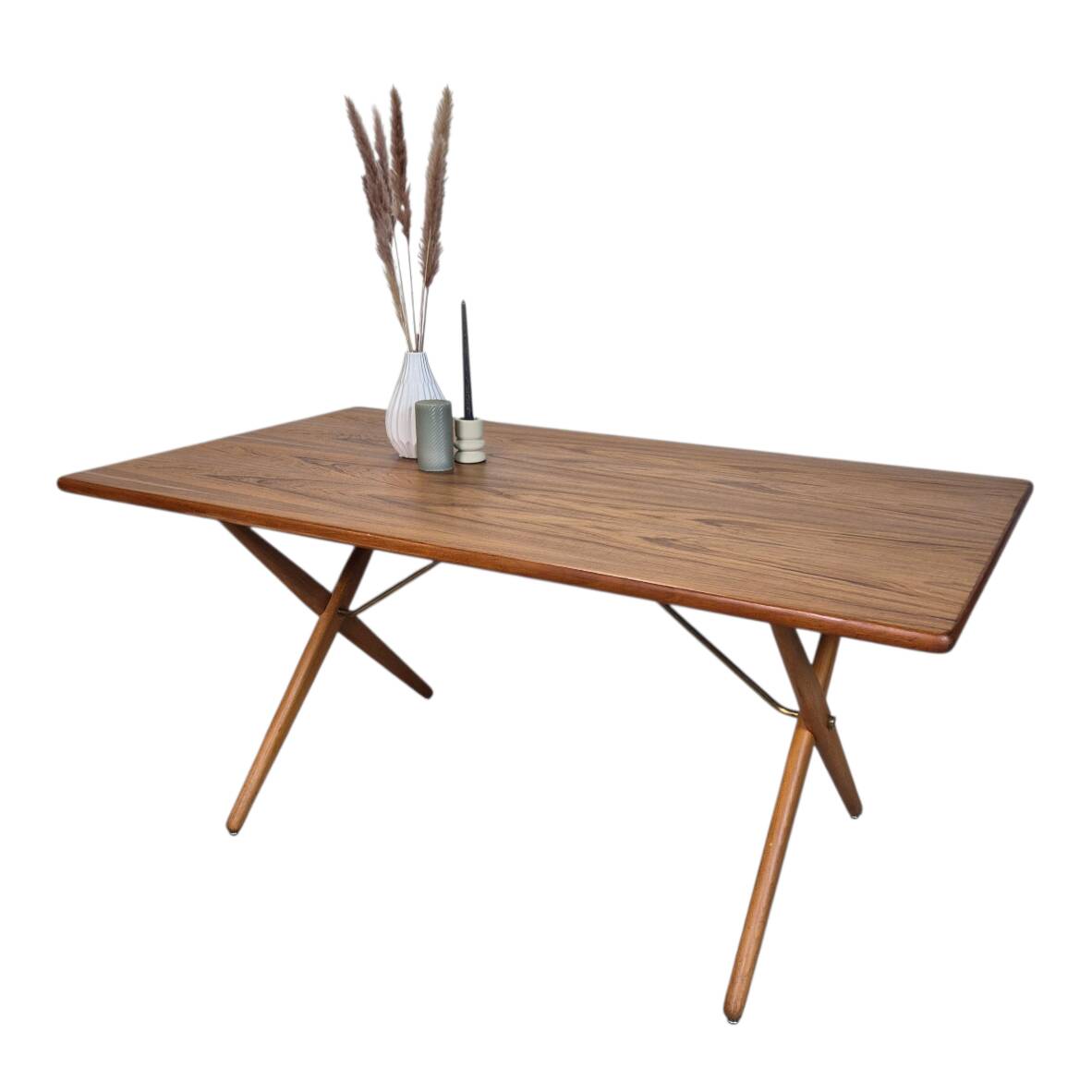 Hans Wegner, AT-303 Sawbuck vintage 1950s Danish dining table