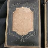 Ancien miroir triptyque style barber