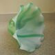 Grand abat jour ancien opaline verre soufflé antique french lampshade pendant light