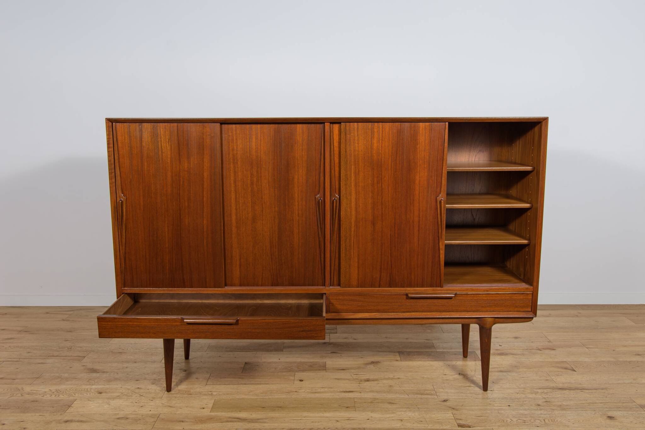 Mid-Century Teak Sideboard Model 13 by G. Omann for Omann Jun, Denmark, 1960s
