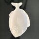 Ceramic dish white fish breaks