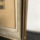 Framed engraving port landscape