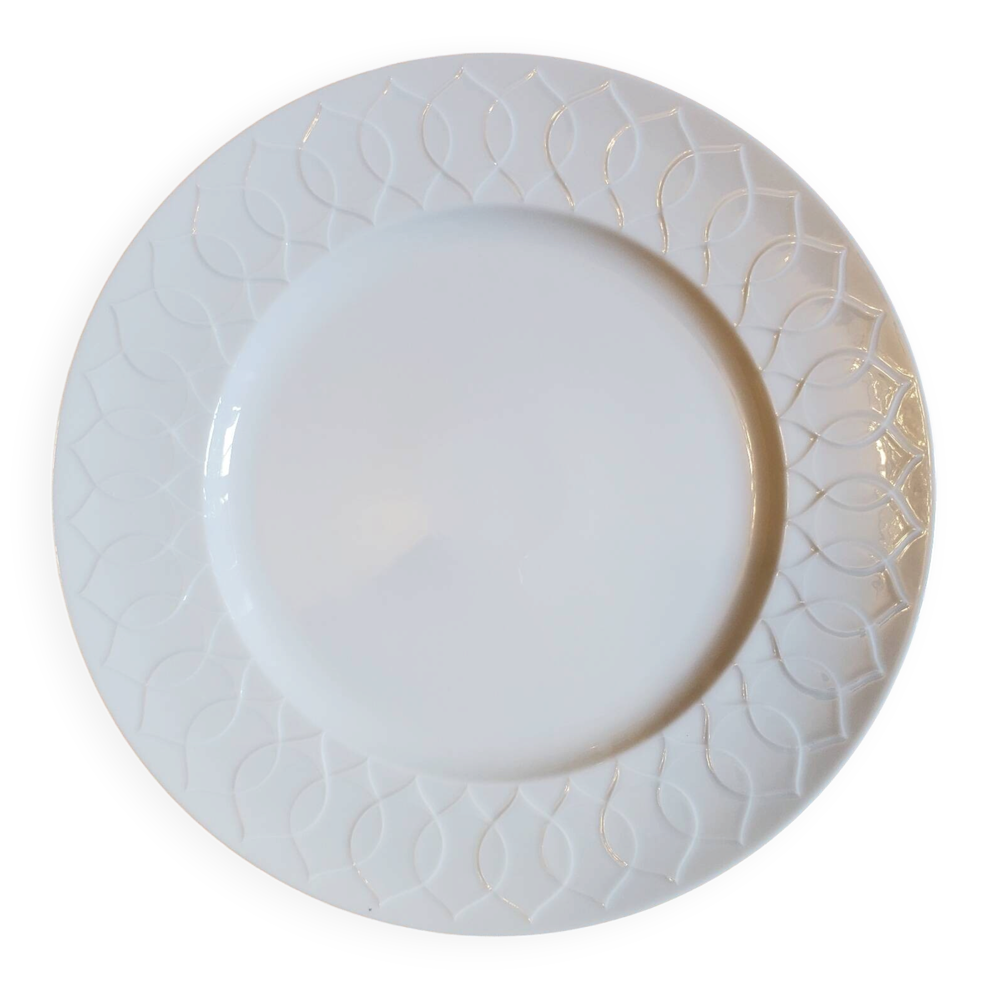 Assiettes plattes Rosenthal Lotus blanc