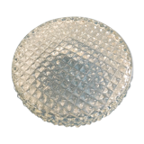 Small globe for ceiling lamp in worked molded glass