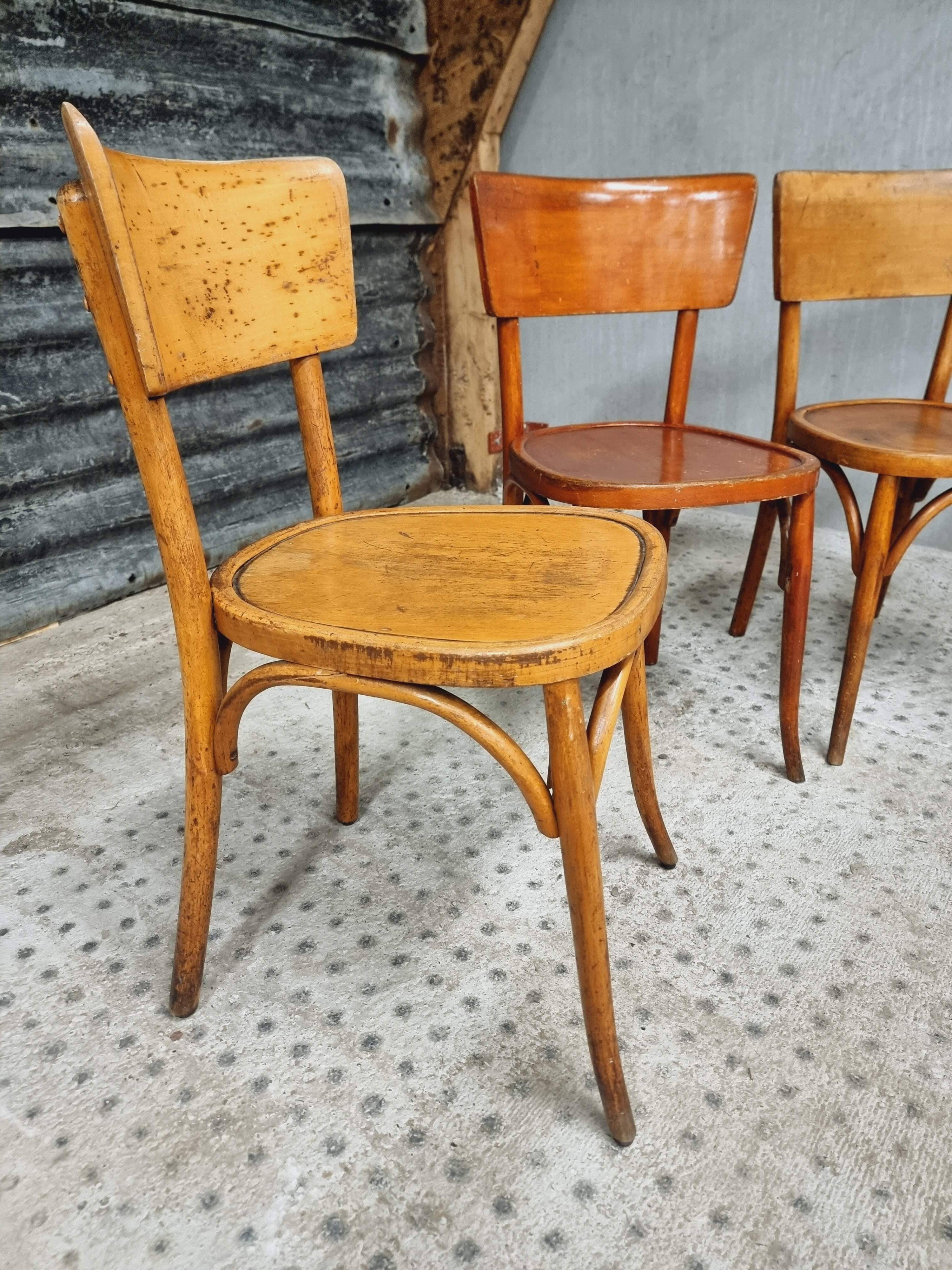 Old French cafe chairs set of 4 pcs