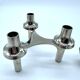 Paire de bougeoirs modulaires design allemand type Nagel années 70