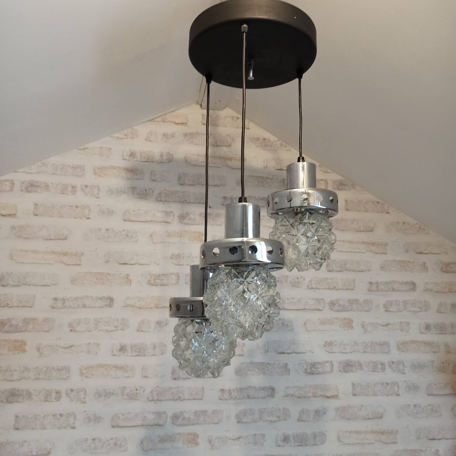 Vintage waterfall pendant light