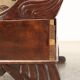 Antique Louis-Philippe canapé in walnut and fabric, Italy, 19th century