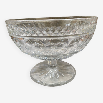 Standing glass bowl
