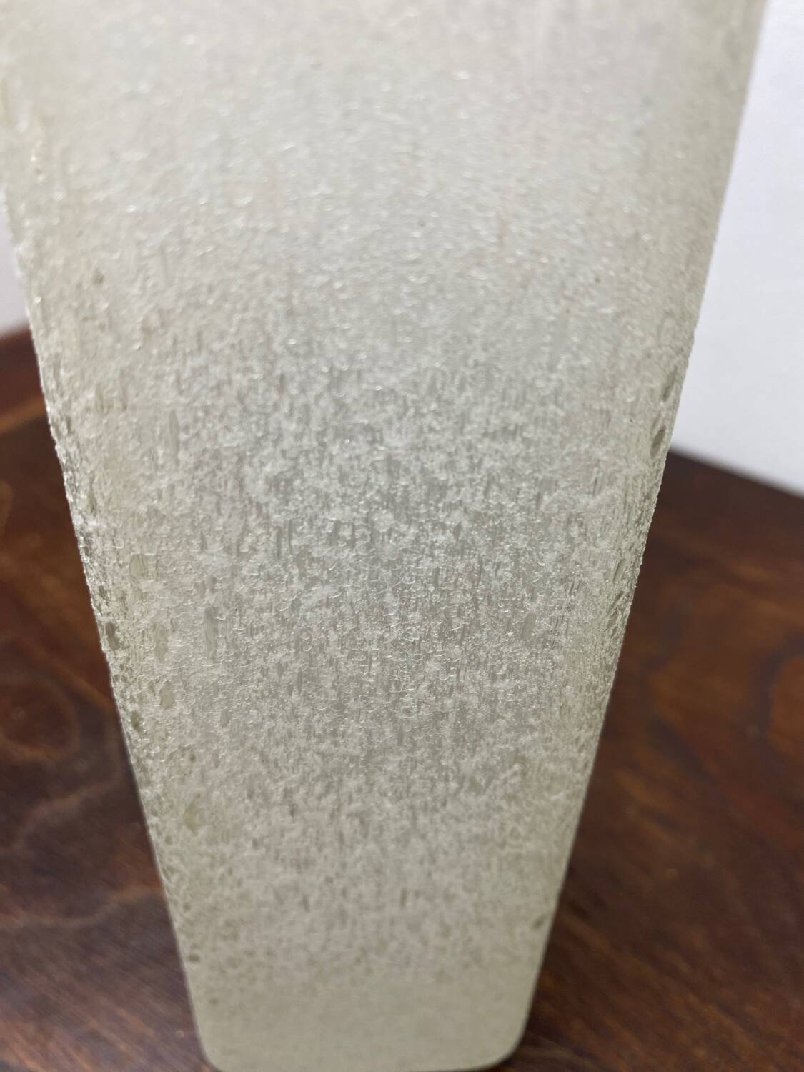 Translucent granite glass vase