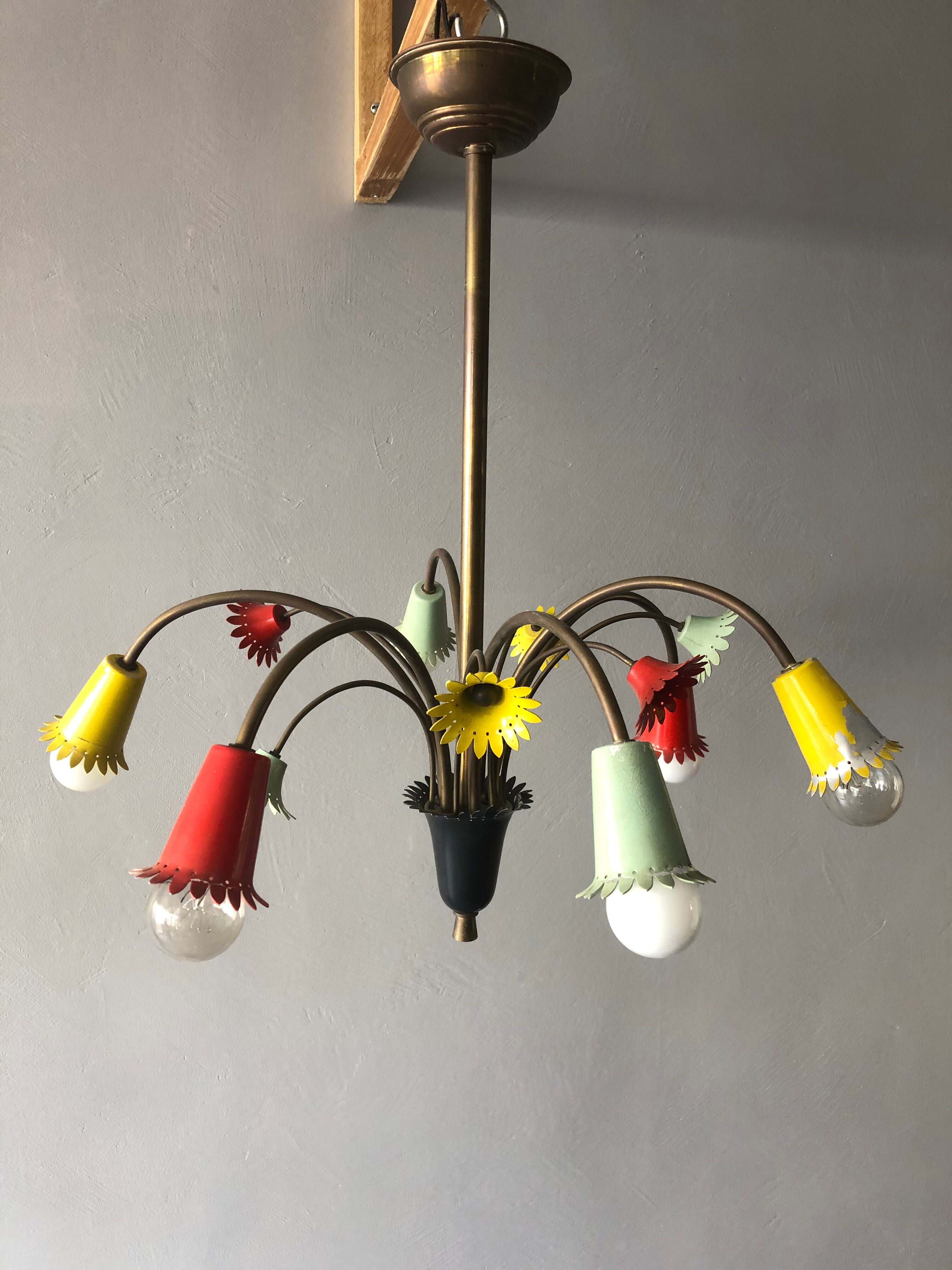 Vintage Italian chandelier design 50