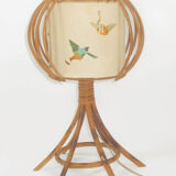 Rattan table lamp