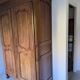 Norman wardrobe solid wood Penderie shelf H 212 cm
