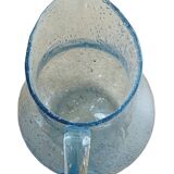 Biot blown glass pitcher