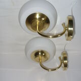 Pair of pull-out wall lamps from the 70s