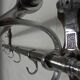 Chrome plated Art Deco wall coat rack with 6 hooks, 1930s
