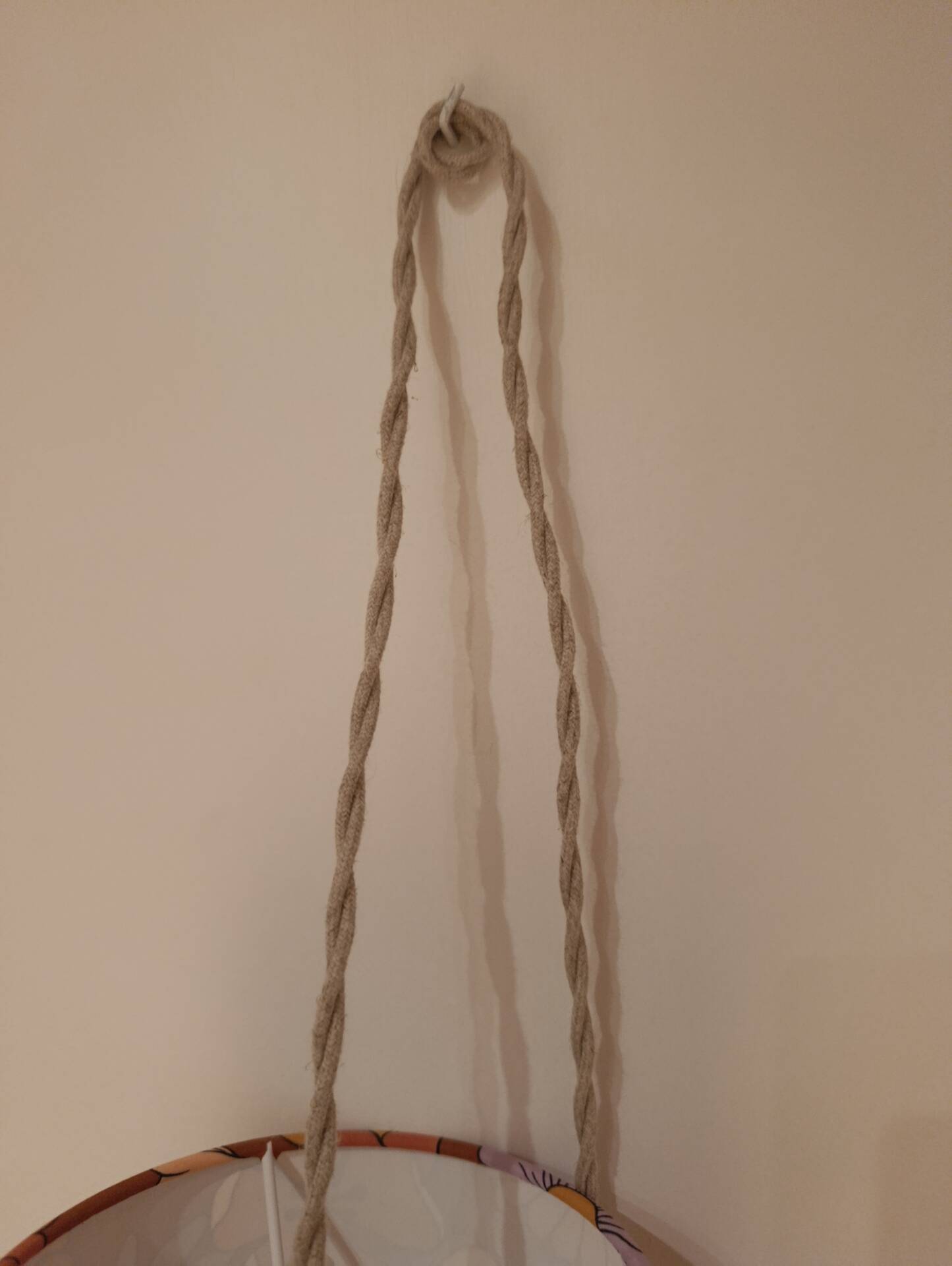 hanging lamp, vintage flower power style