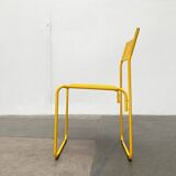 Italian perforated metal chair from the mid-century space age, 1960s.