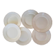 Set of 6 flat plates Villeroy and Boch ivory vintage gilding