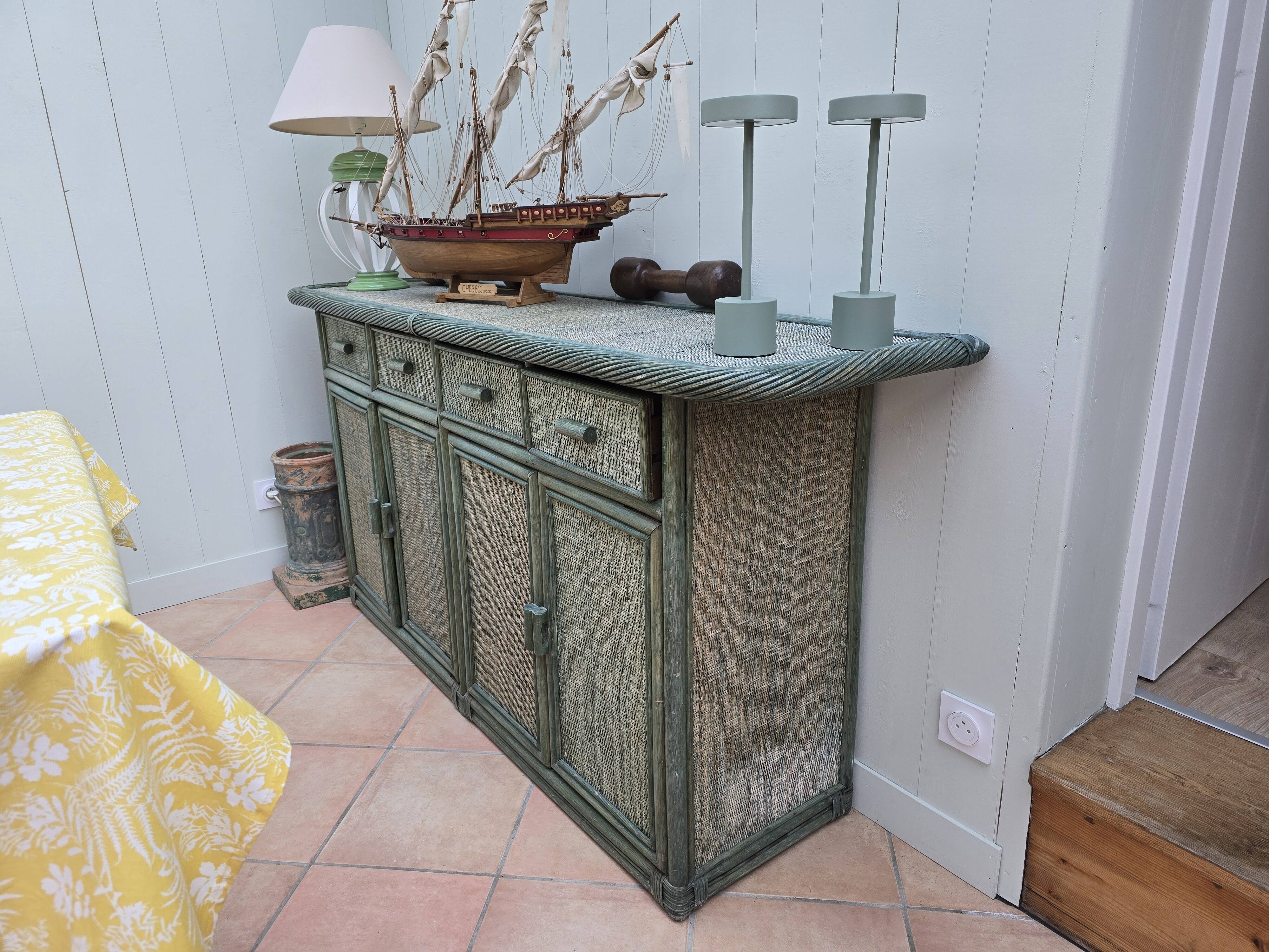 Rattan sideboard