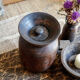 Large wooden Himachal pot n°2 (with lid)