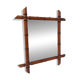 bamboo mirror, vintage, 41 by 48cm