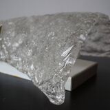 Hillebrand Murano ice glass wall lamp by Egon Hillebrand, 1960