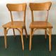 Paire de chaises bistrot vintage bois