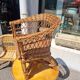 Salon enfant vintage rotin