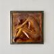 Vintage Ceramic Relief Tile Framed Female Figure