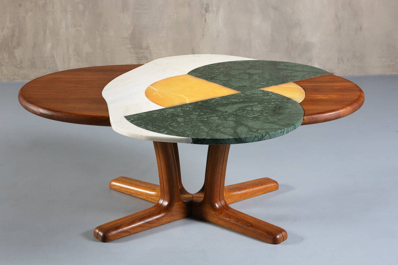 Kamikaze Egg Marble Coffee Table by Corina Olaru, Romania, 2023